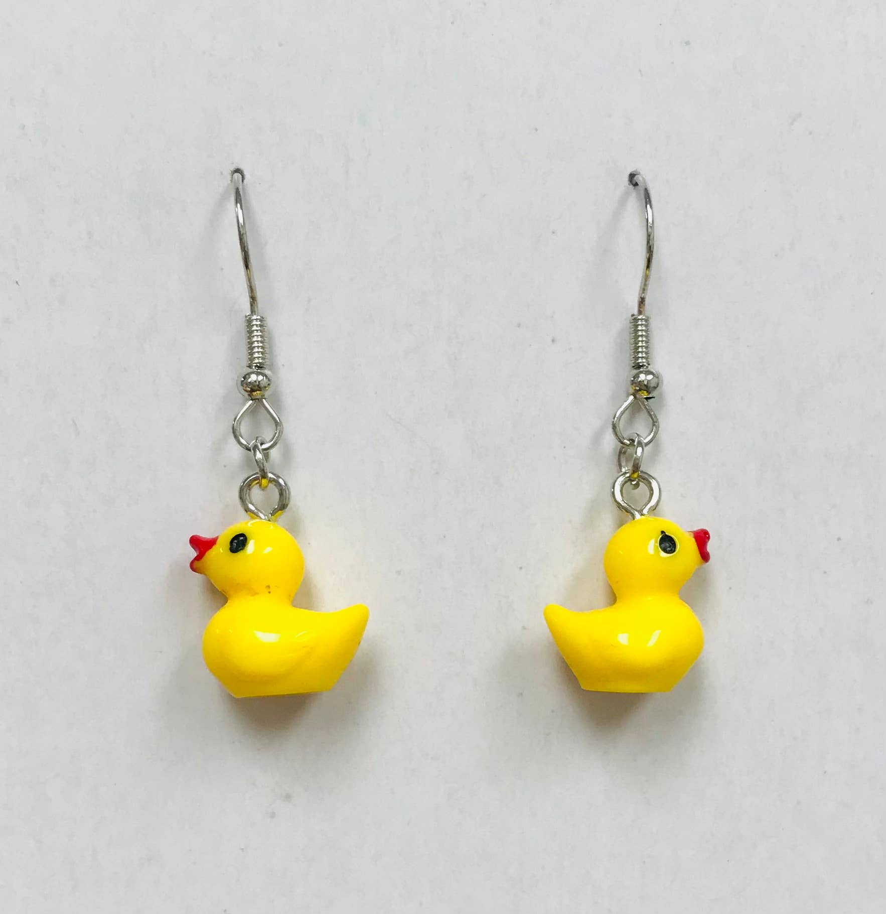 Tiny Rubber Ducky Earrings 3D Face to Face cute duck: Yellow Duck SimpleNGreat