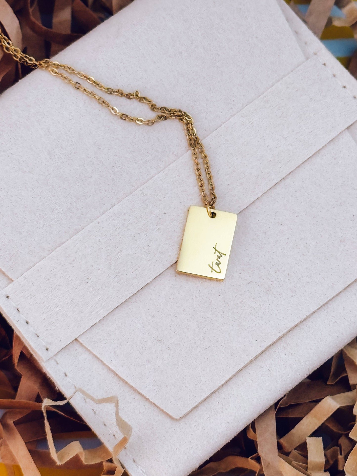 Dainty Twat Necklace: Silver