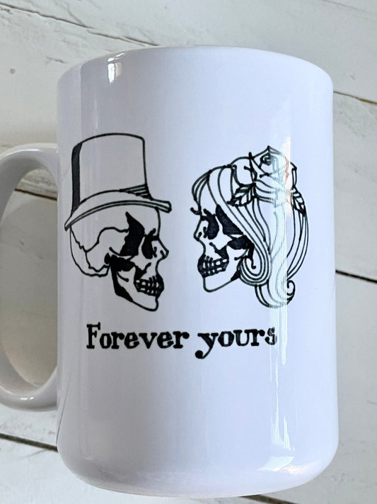 Forever Yours Skull Couple 15oz Coffee Mug