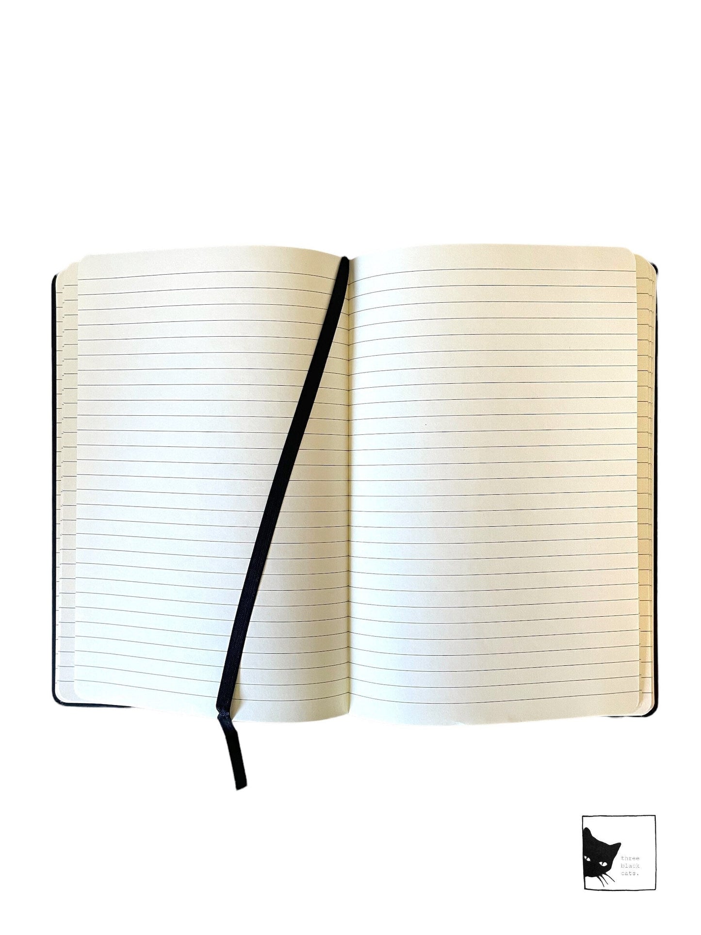 I love my job…, Black Lined Journal Three Black Cats