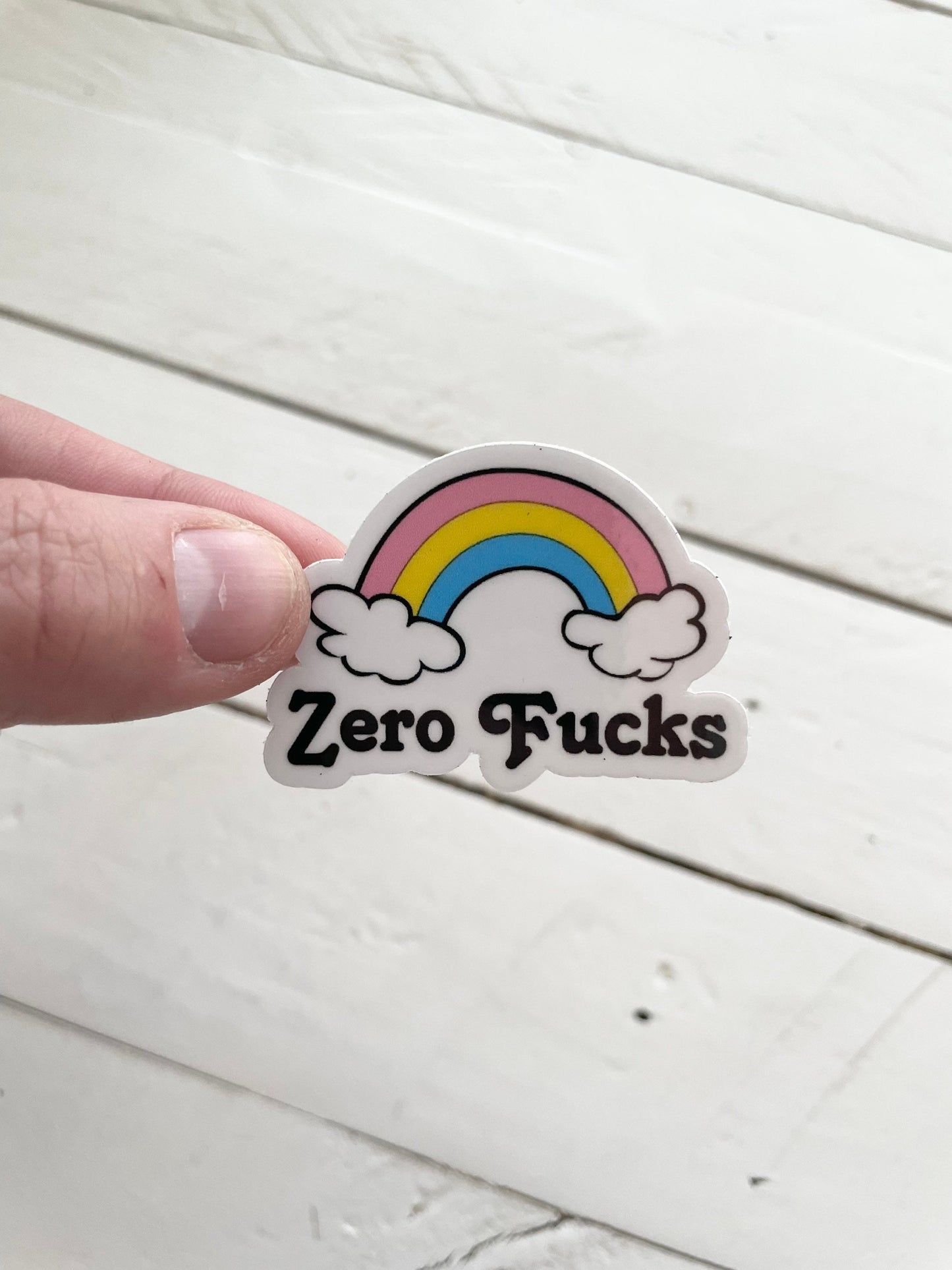 Zero Fucks, 2” Sticker