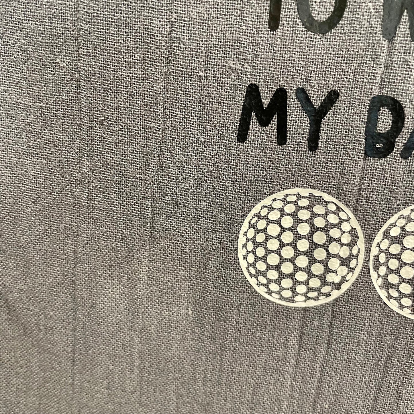 I use this towel to wash my balls, Gray golf Towel